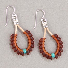 Phoenix Feather Earrings Home To Roost